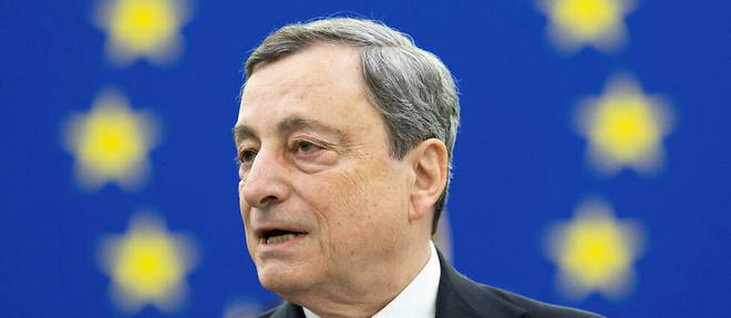 L'ancien Premier ministre italien et president de la BCE Mario Draghi.
