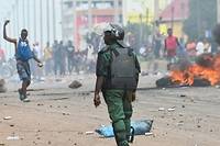 Guin&eacute;e: des manifestations contre la junte paralysent Conakry, un mort selon les organisateurs