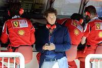 John Elkann, en septembre 2010, suivant un Grand Prix de Formule 1, sur lequel est engagée Ferrari, la marque phare de la galaxie Agnelli. Photo by Massimo Insabato/Olycom/ABACAPRESS.COM | 243922_005
