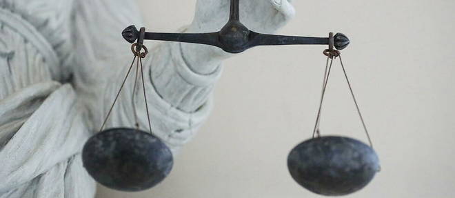La balance de la justice. (illustration)
