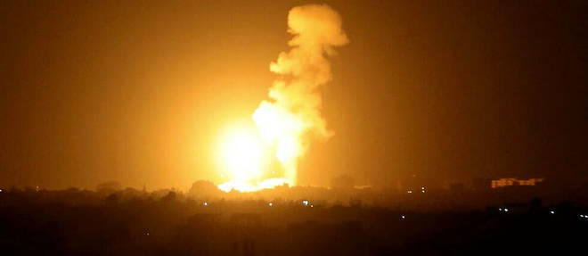 Une frappe sur la bande de Gaza. (illustration) Une frappe sur la bande de Gaza. (illustration)