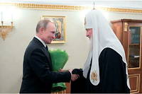 Le président russe Vladimir Poutine et le patriarche de Moscou, le 1 er  février 2020, à Moscou.
