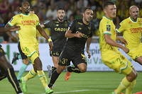 Le défenseur brésilien Ismaily laisse éclater sa joie après avoir égalisé pour Lille à la 76e minute.
