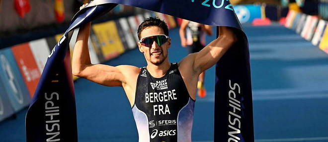 Leo Bergere a ete sacre champion d'Europe de triathlon ce samedi.
