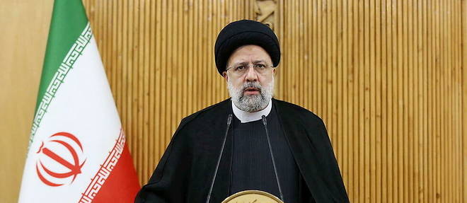 Le president iranien Ebrahim Raissi a Teheran, le 21 fevrier 2022.
