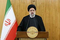 Le président iranien Ebrahim Raïssi à Téhéran, le 21 février 2022.

