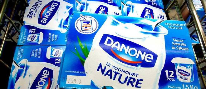 Le yaourt (yoghourt), produit phare de Danone.
