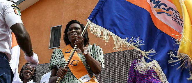 Simone Gbabgo elue presidente du Mouvement des generations capables (MGC), le samedi 20 aout 2022, en Cote d'Ivoire.
