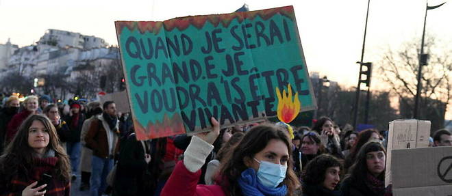 Manifestation en Ile-de-France en mars 2022.
