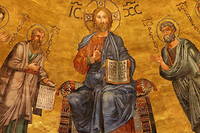 Le Christ et ses apôtres, basilique Saint-Paul-hors-les-Murs, à Rome.
