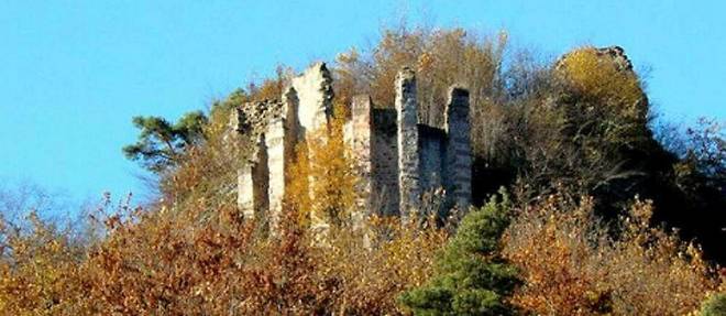Le château du Haut-Échéry est en ruine, mais le terrain de 3 500 mètres carrés et l'histoire du site pourraient en séduire plus d'un.
