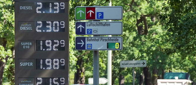 Le prix du carburant a drastiquement augmente en Allemagne. 
