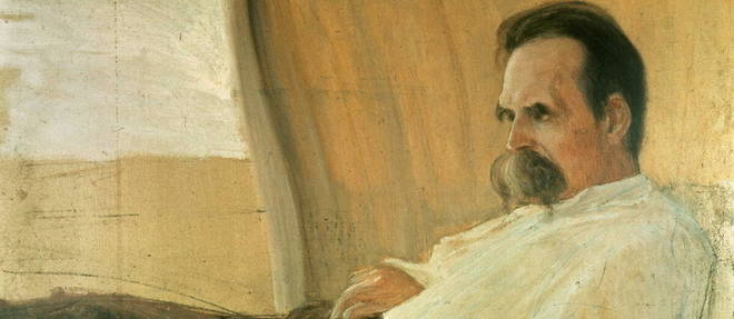 Portrait de Friedrich Nietzsche vers 1899, par Hans Olde (1855-1917).
