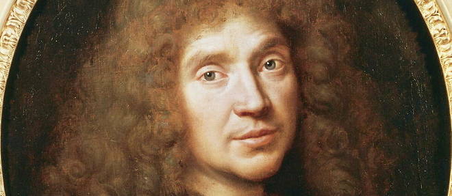 Portrait de Moliere en 1658, par Pierre Mignard (1612-1695). 

