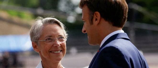 Elisabeth Borne et Emmanuel Macron.
