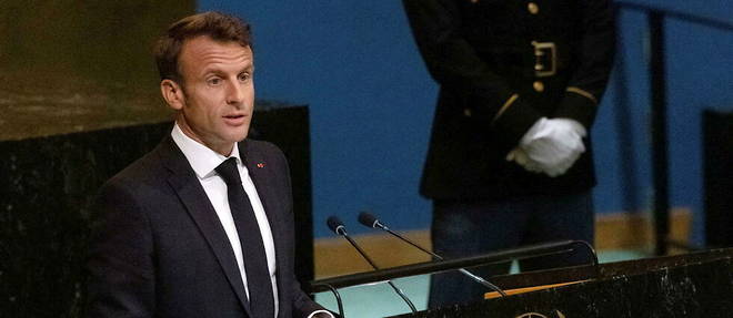 Emmanuel Macron s'est exprime devant l'Assemblee generale des Nations unies. 
