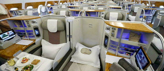 Les objets proviennent des cabines de l'A380.
