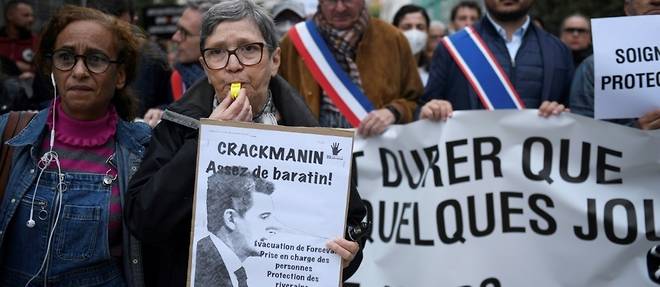 Crack: environ 500 personnes demandent "l'evacuation" du campement de toxicomanes en lisiere de Paris