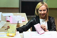 La cheffe de file du parti, Giorgia Meloni, semble bien partie pour mener une coalition et devenir la Premiere ministre d'Italie.
