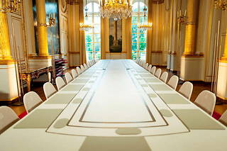  La Medulla, arrivée le 14 septembre dans le salon Murat du palais de l’Élysée, a été conçue par des étudiants en design. 