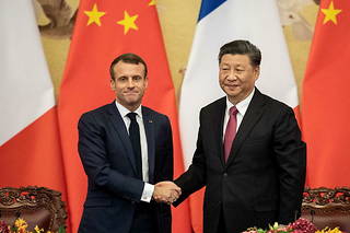 Une source diplomatique du « Point » a attesté qu’un projet de visite de Macron en Chine était dans les tuyaux. Ici une rencontre datant de 2019.
