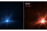 Pour la premiere fois, le telescope spatial James-Webb et le telescope spatial Hubble ont effectue des observations simultanees de la meme cible : l&#039;asteroide double Didymos apres l&#039;impact volontaire de la sonde Dart contre sa lune Dimorphos.
