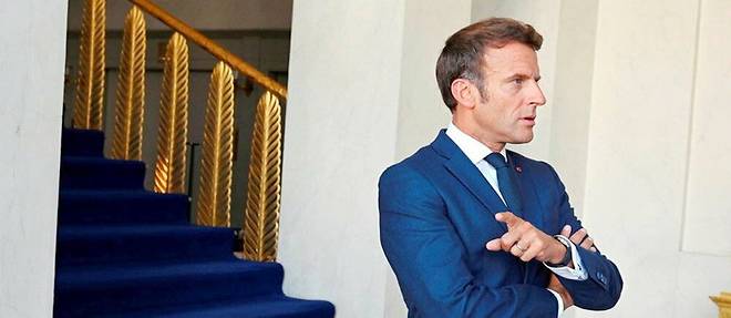  Emmanuel Macron a l'Elysee, le 5 septembre.  (C)Elodie Gregoire
