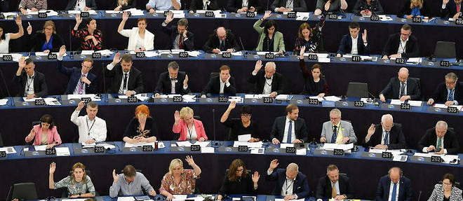 Des membres du Parlement europeen lors d'une session le 8 juin 2022. (Photo d'illustration)
