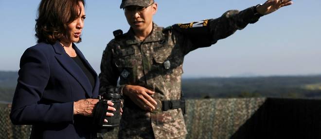 Kamala Harris en Coree du Sud, Pyongyang tire des missiles