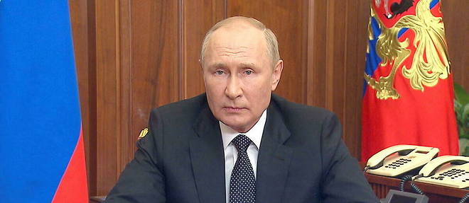 Vladimir Poutine doit prononcer un long discours a l'occasion de l'officialisation, cote russe, de certains territoires occupes. 