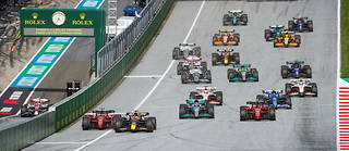 Charles Leclerc et Max Verstappen bataillent au Grand Prix d'Autriche.
