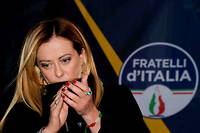 Giorgia Meloni, leader de Fratelli d'Italia, a remporte les elections legislatives le 26 septembre 2022.

