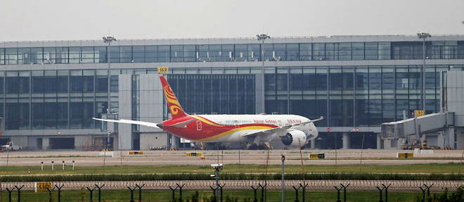 L'aeroport de Shanghai-Pudong. Les arrivees d'etrangers en Chine ont considerablement diminue depuis la pandemie de Covid-19.
