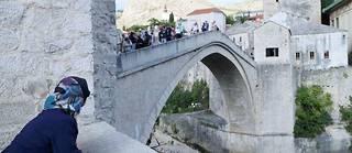 Dans la vieille ville de Mostar, le 7 septembre. La Bosnie-Herzégovine, qui a déposé sa demande d’adhésion à l’UE en 2016, n’a pas encore été reconnue comme État candidat.
