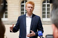 Adrien Quatennens, député LFI du Nord, à l'Élysee, le 22 juin 2022.
