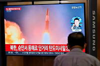 La Corée du Nord a procédé mardi au tir d'un missile balistique au large de sa côte est, de sorte que le gouvernement japonais a demandé aux citoyens de deux régions de se mettre à l'abri (image d'illustration).
