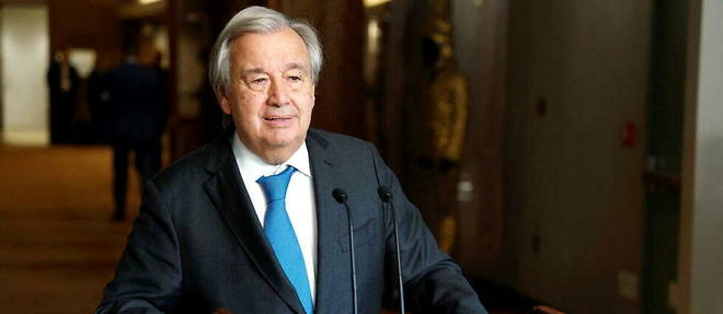 Le secretaire general de l'ONU Antonio Guterres appelle au deploiement d'une force << armee >> sous l'egide des Nations unies.
