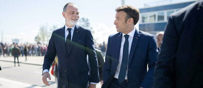Emmanuel Macron et Edouard Philippe, le 14 avril 2022.
