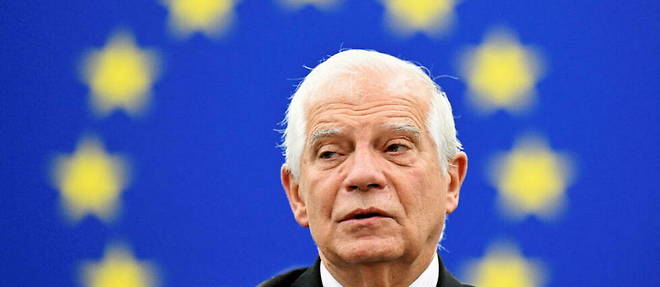 The head of European diplomacy, the Spaniard Josep Borrell, at the European Parliament in Strasbourg, October 5, 2022.