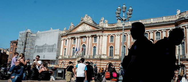 La place du Capitole, a Toulouse, en avril 2021.
