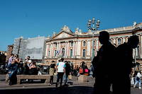 La place du Capitole, à Toulouse, en avril 2021.
