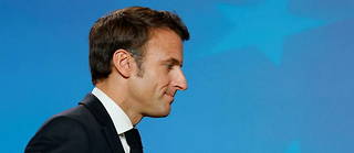 Emmanuel Macron lors du Conseil européen.
