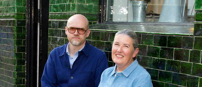Simon Watkins et Rachel Withe-Moran, fondateurs de la boutique Labour and Wait.
