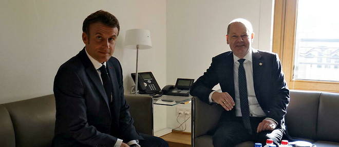 Emmanuel Macron et Olaf Scholz le 20 octobre 2022.
