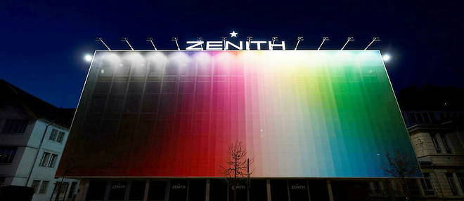 Vue de la facace de la manufacture Zenith au Locle

