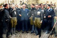 Le 28 octobre 1922, la marche sur Rome des Faisceaux de Benito Mussolini precipite l'acces au pouvoir du Duce.
