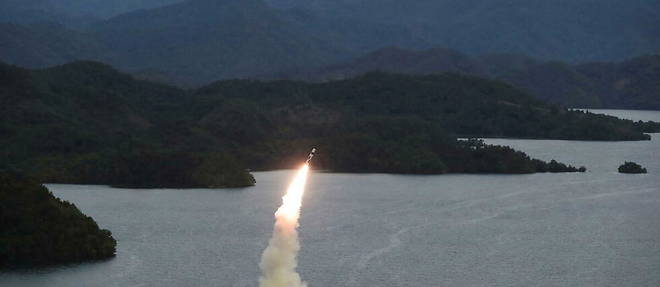 North Korea fired a missile that flew over Japan towards the Pacific.  (illustrative image)
