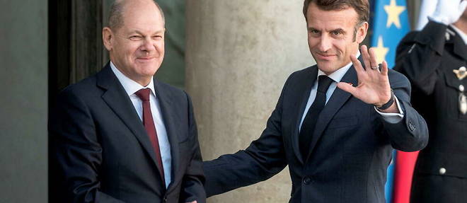 Le chancelier allemand Olaf Scholz a ete recu le 26 octobre a l'Elysee par Emmanuel Macron.  
