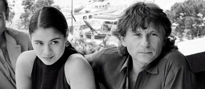 Le realisateur Roman Polanski et l'actrice Charlotte Lewis a Cannes, le 8 mai 1986, avant la projection du film << Pirates >>.
