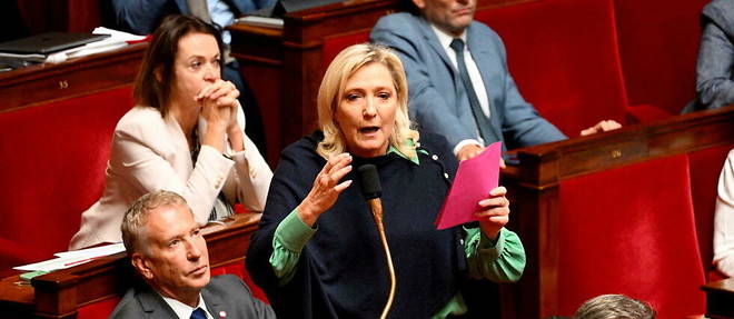 La presidente des deputes RN Marine Le Pen s'est vivement opposee mardi aux propositions LFI et Renaissance de constitutionnalisation de l'interruption volontaire de grossesse.
